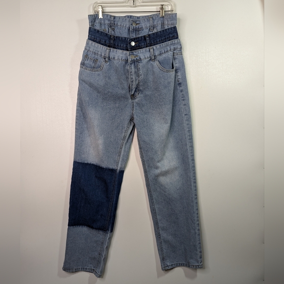 Denim Jeans Triple Waist Size S-M (runs small) Measurements in Descripti… - Picture 2 of 15